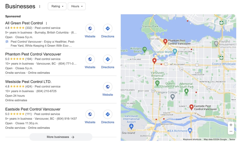 Local map pack for pest control – seo case study Local map pack for pest control - seo case study