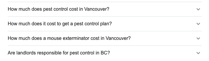 More PAA questions